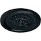 Ekena Millwork Palmetto Ceiling Medallion, Hand-Painted Night Shade, 11 1/2"OD x 1"P CM11PANSF - alternate 4